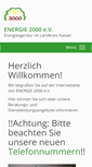 Mobile Screenshot of energie2000ev.de